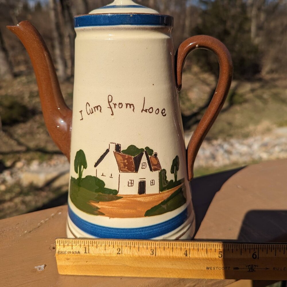 Vintage Watcombe Torquay Motto Ware Coffee Pot - Picture 7 of 10